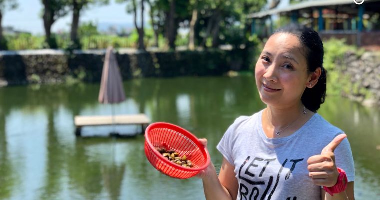 【鬈毛在宜蘭】廣興農場  摸蜆＋餵動物